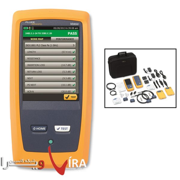 تستر کابل شبکه فلوک DSX-5000 - خرید دستگاه فلوک 5000 - ویرا شبکه کاسپین