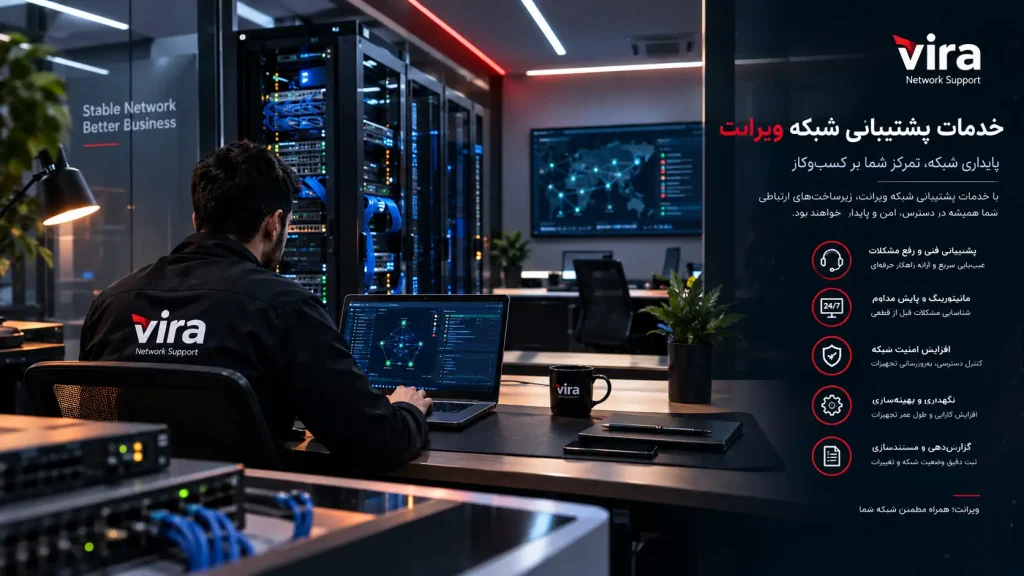 خدمات پشتیبانی شبکه ویرانت